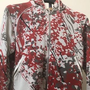 Diesel Red Splatter Print Hoodie